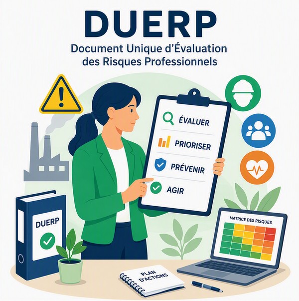 Réalisation d'un DUERP avec DIGIRISK : évaluation des risques sur site et pilotage du plan d'action